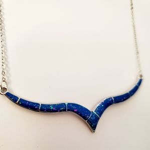 NEW Humanoid blue necklace